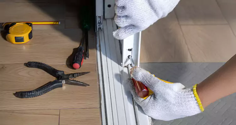 Backyard Sliding Door Track Repair in Aventura, FL